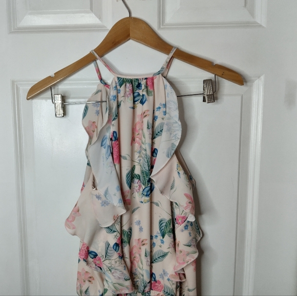 Parker Williame Floral Silk Dress Size S - Picture 7 of 14